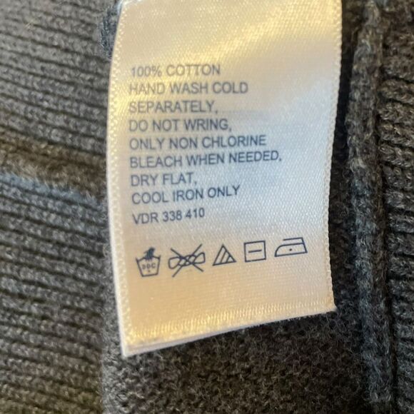 Nautica Sweater Dress Two Tone Navy Grey Cowl Neck Womens Medium NWT - Picture 5 of 7